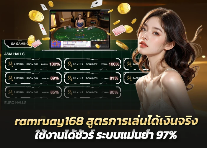 ramruay168 สูตรการเล่นได้เงินจริง ใช้งานได้ชัวร์ ระบบแม่นยำ 97%